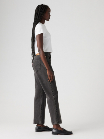 Levi's Blugi Gri Inchis 501 Straight Femei [2]