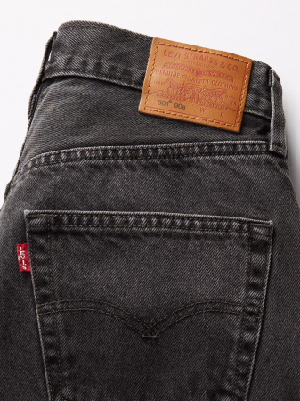 Levi's Blugi Gri Inchis 501 Straight Femei [6]