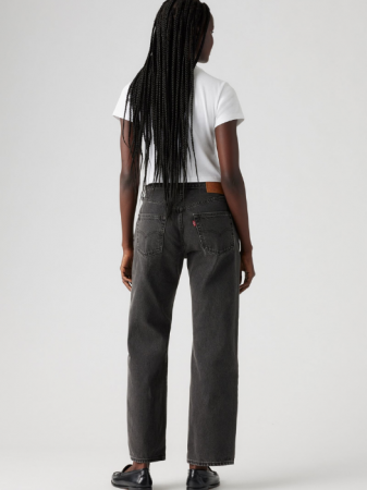 Levi's Blugi Gri Inchis 501 Straight Femei [4]