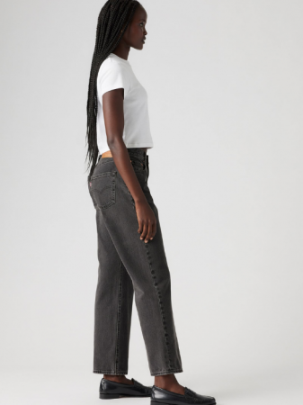 Levi's Blugi Gri Inchis 501 Straight Femei [3]