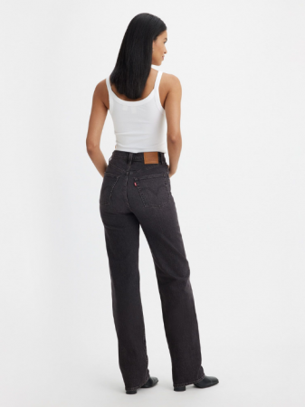 Levi's Blugi Gri Inchis Ribcage Full Length Straight Femei [2]