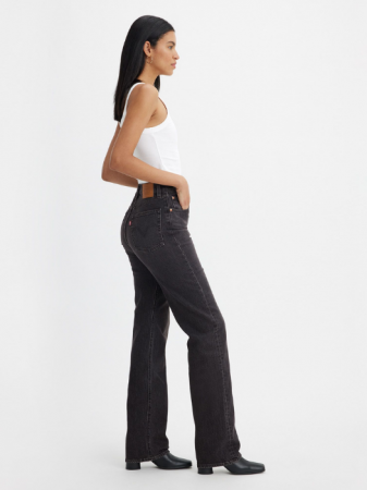Levi's Blugi Gri Inchis Ribcage Full Length Straight Femei [1]