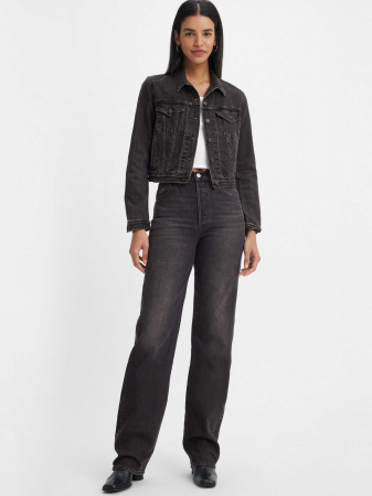 Levi's Женские Джинсы Тёмные Серые Ribcage Full Length Straight [3]
