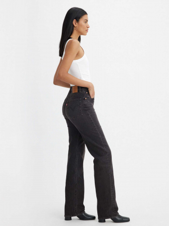 Levi's Женские Джинсы Тёмные Серые Ribcage Full Length Straight [2]