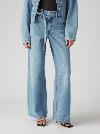 Levi's Blugi Albastri Xl Straight Straight Femei [4]