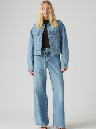 FEMEI - Levi's Blugi Albastri Xl Straight Straight Femei