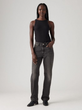 FEMEI - Levi's Blugi Gri Inchis 501 Straight Femei