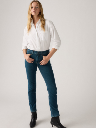 FEMEI - Levi's Blugi Albastri 724 Straight Femei