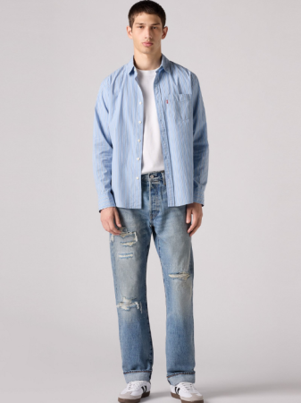 Levi's Blugi Albastri 501 Regular Barbati [4]