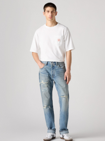 BARBATI - Levi's Blugi Turquoise Rivet Dx Selv 501 Regular Barbati