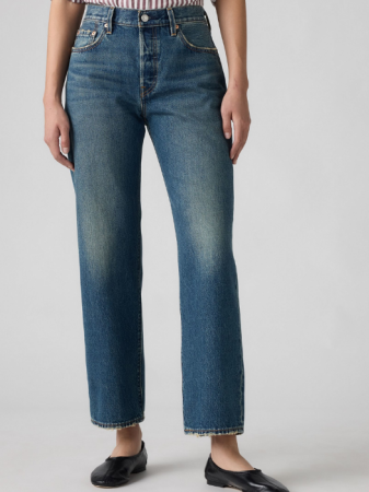 Levi's Blugi Navy 501 Straight Femei [4]