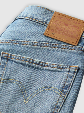 Levi's Blugi Albastri 501 Straight Femei [5]