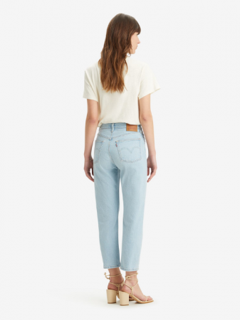 Levi's Blugi Albastri Deschisi 501 CROP Straight Femei [6]