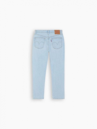 Levi's Blugi Albastri Deschisi 501 CROP Straight Femei [7]