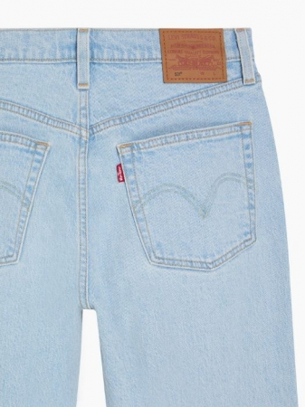 Levi's Blugi Albastri Deschisi 501 CROP Straight Femei [5]