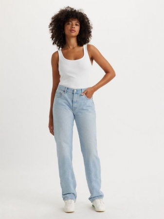 Levi's Blugi Albastri Deschisi 501 90 Straight Femei [1]