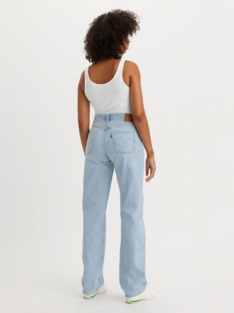 Levi's Blugi Albastri Deschisi 501 90 Straight Femei [3]