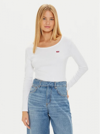 Hanorace - Levi's Bluza Alba Regular Femei