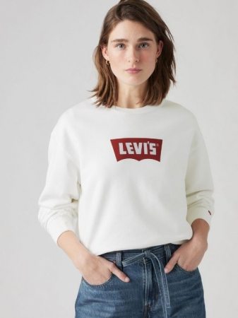 Hanorace - Levi's Bluza Alba Regular Femei