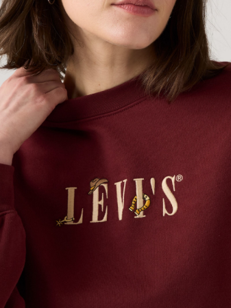 Levi's Женский Свитшот Бордо Relaxed [2]