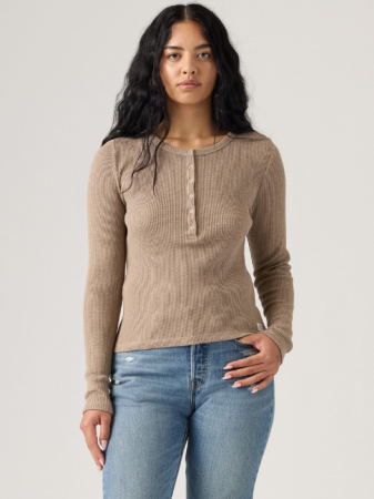 FEMEI - Levi's Bluza Cafenie Slim Femei