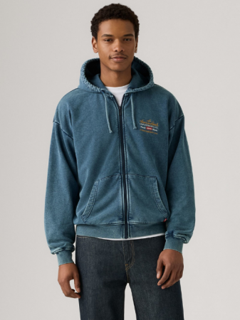 Hanorace - Levi's Bluza Albastra Relaxed Barbati