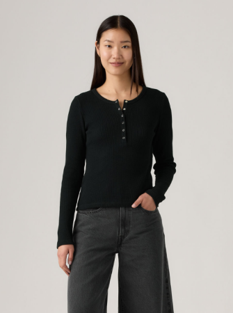 Hanorace - Levi's Bluza Neagra Slim Femei