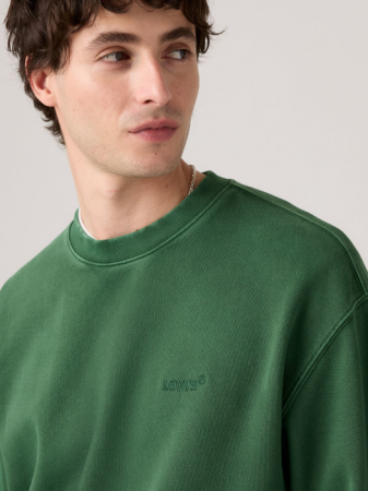 Levi's Мужской Свитшот Зелёный Relaxed [2]