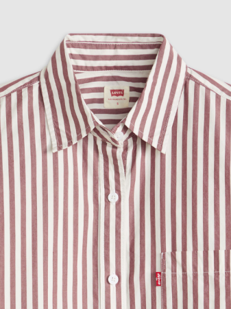 Levi's Женская Рубашка Белая/Коричневая Relaxed [4]