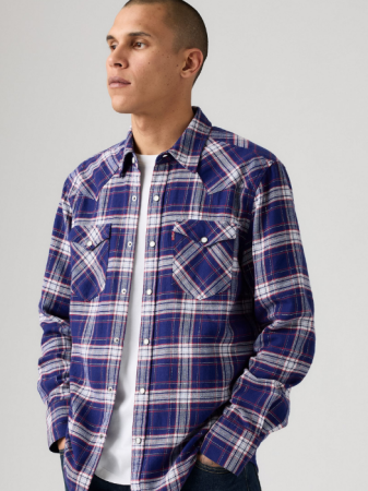 Levi's Рубашка Albastru/Alb Relaxed [2]