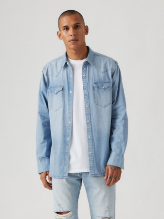 МУЖЧИНЫ - Levi's Мужская Рубашка Синяя Regular
