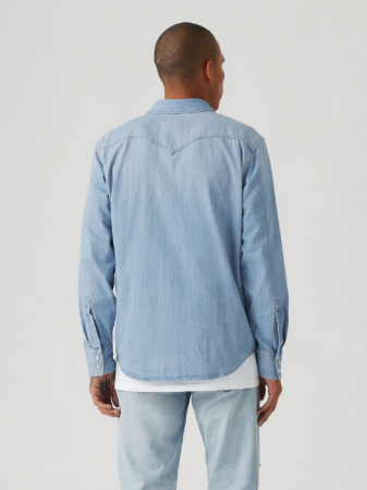 Levi's Мужская Рубашка Синяя Regular [4]