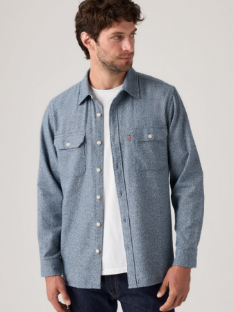 Levi's Мужская Рубашка Синяя Relaxed [1]