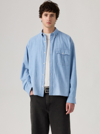 BARBATI - Levi's Camasa Albastra Relaxed Barbati