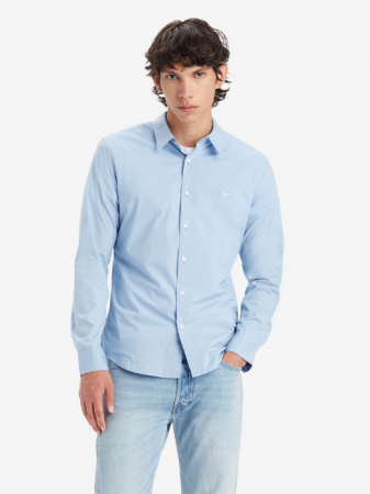 Рубашки - Levi's Мужская Рубашка Светло-Синяя Slim