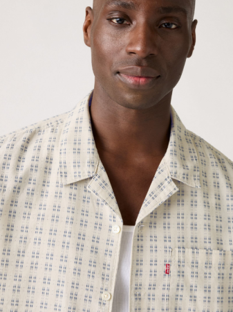 Levi's Camasa Cu Maneca Scurta Crem Relaxed Barbati [3]