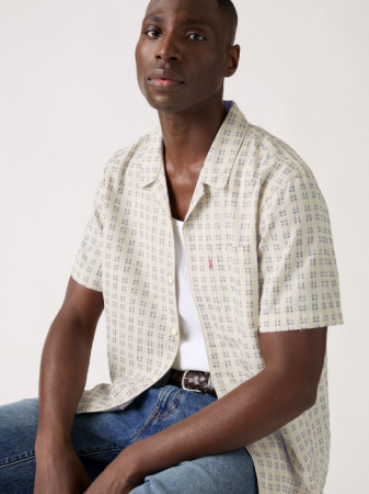 Levi's Camasa Cu Maneca Scurta Crem Relaxed Barbati [2]