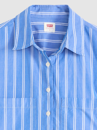 Levi's Camasa Cu Maneca Scurta Albastra Relaxed Femei [4]