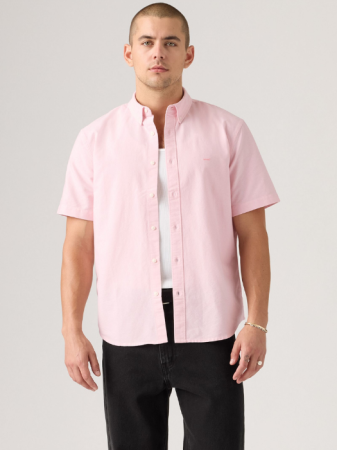 Camasi - Levi's Camasa Cu Maneca Scurta Roz Deschis Relaxed Barbati