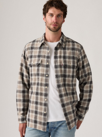 Levi's Мужская Рубашка Gri/Alb Regular [1]