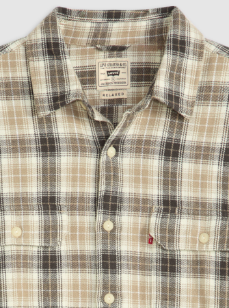 Levi's Мужская Рубашка Gri/Alb Regular [4]