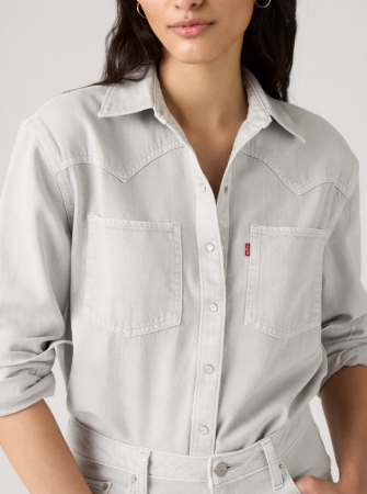 Levi's Camasa Gri Deschis Regular Femei [2]