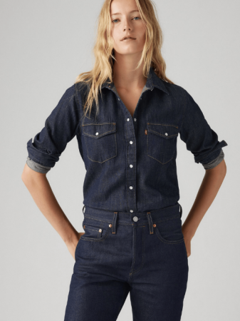 Levi's Женская Рубашка Индиго Regular [4]