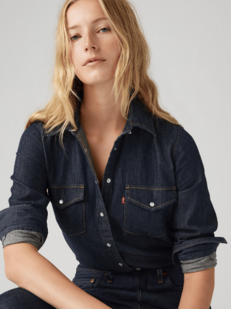 Levi's Женская Рубашка Индиго Regular [2]