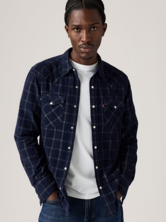 Levi's Мужская Рубашка Индиго Relaxed [1]