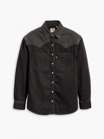 Levi's Camasa Gri Inchis Relaxed Femei [3]