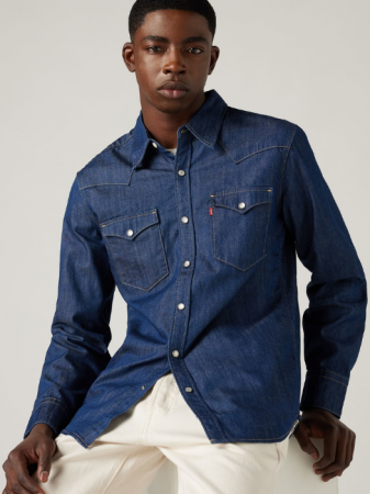 Levi's Мужская Рубашка Индиго Regular [2]