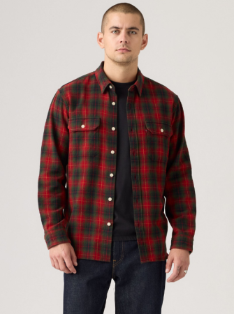 BARBATI - Levi's Camasa Rosu/Verde Regular Barbati