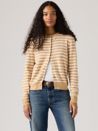 Pulovere si Cardigane - Levi's Cardigan Maro Relaxed Femei