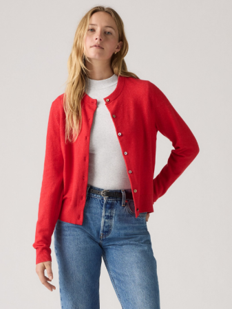 FEMEI - Levi's Cardigan Rosu Relaxed Femei
